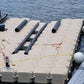 Modular dock Internal Pile Guide 12"ID x 6" tall jet dock style